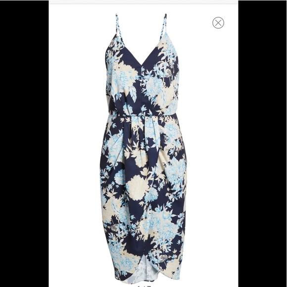 🆕 Chelsea28 XS BNWT Sleeveless Faux Wrap Dress - Picture 1 of 6